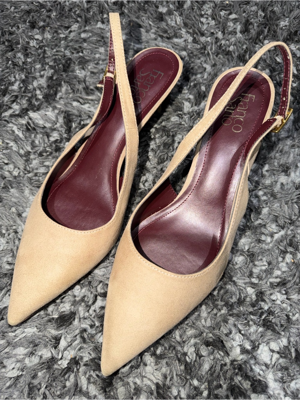 Franco Sarto Nude Heel Pump. Size: 10 W.